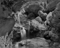 Waterfall below Elves Chasm 6_24 neg print